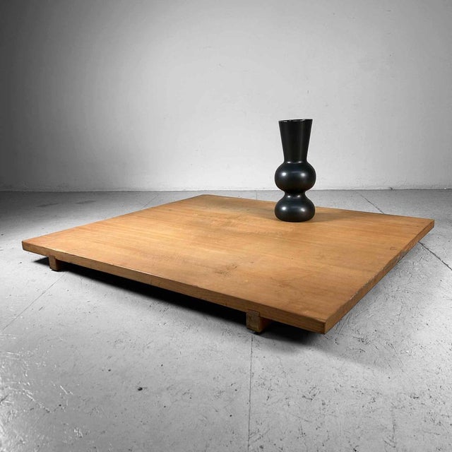Large Japanese Low Cutting Board Table, 1990s For Sale - Image 10 of 14