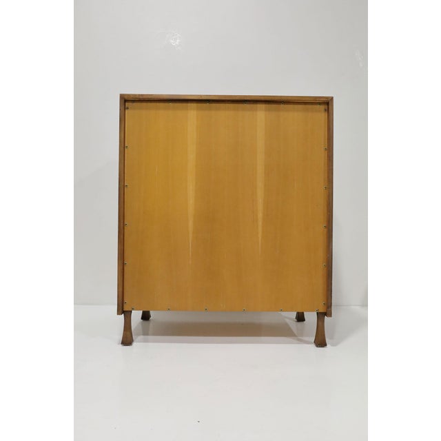Brown Mid 20th Century John Stuart for Widdicomb Chest of Drawers With Tambour Doors For Sale - Image 8 of 8
