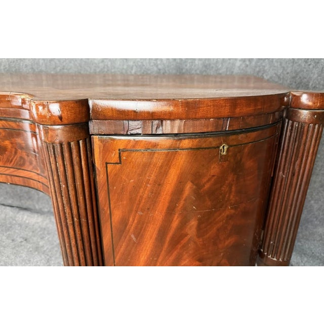 Monumental 18th Century Flamed Mahogany Sheraton Style Sideboard For Sale - Image 12 of 15