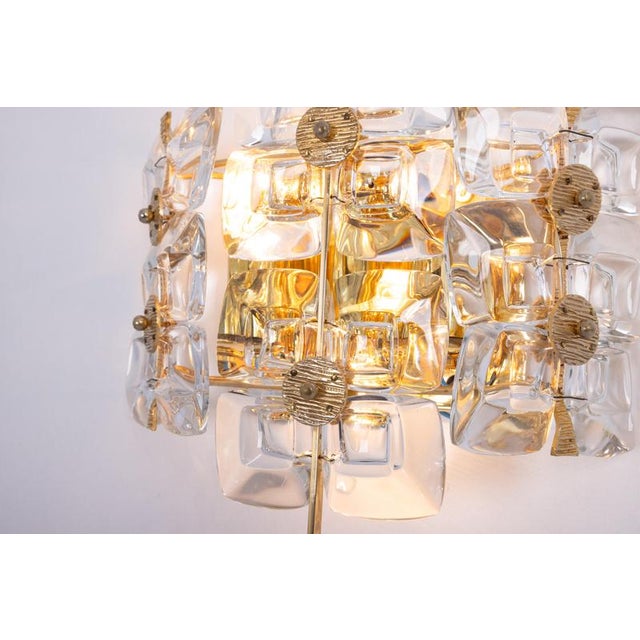 Golden Gilded Brass and Crystal Sconces from Palwa, Germany, 1960s, Set of 2 For Sale - Image 8 of 10