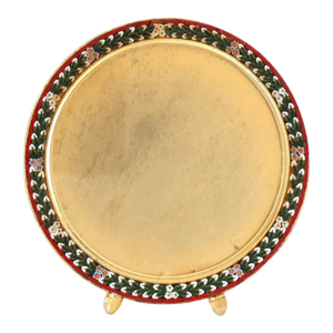 Midcentury Italian Micromosaic Round Picture Frame