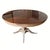 Exceptional and unique dining or coffee table in satinwood with a hand-carved oak apron and leg. The satinwood top,...