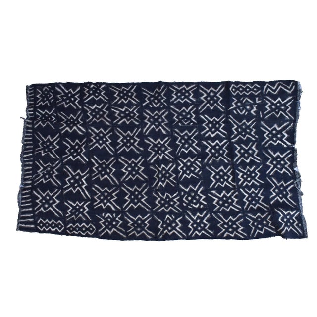 Mid 20th Century Black Mudcloth Textile For Sale - Image 9 of 9