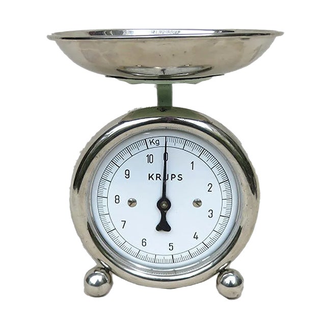 Bauhaus Chrome-Plated Kitchen Scale from Krups For Sale