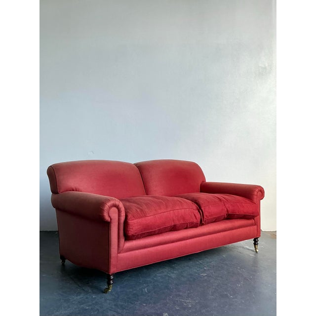 Vintage Boho George Smith Roll Arm Sofa For Sale - Image 11 of 11