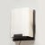 Pair of Modernist Alabaster & Oil-Rubbed Bronze Wall Sconces For Sale - Image 4 of 18