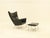 Set of Wing Chair with Ottoman by Hans Wegner for Carl Hansen & Søn, 1990s, Set of 2 For Sale - Image 14 of 18