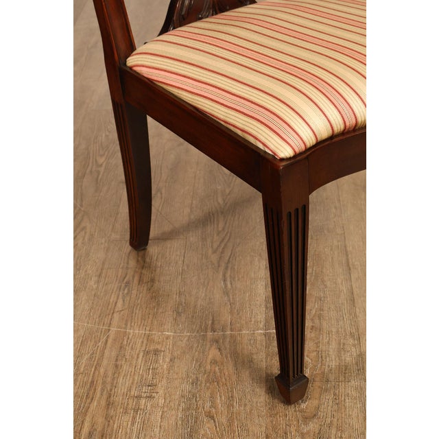 Henkel Harris Mahogany Set Of Eight Lyre Back Dining Chairs For Sale - Image 15 of 18