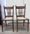 Antique Art Nouveau Oak Chairs With Caned Seats For Sale - Image 4 of 12