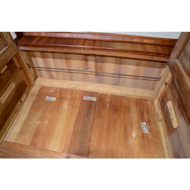 Walnut Wardrobe with 2-Doors and 2-Drawers, Italy, Late 19th Century For Sale - Image 18 of 18