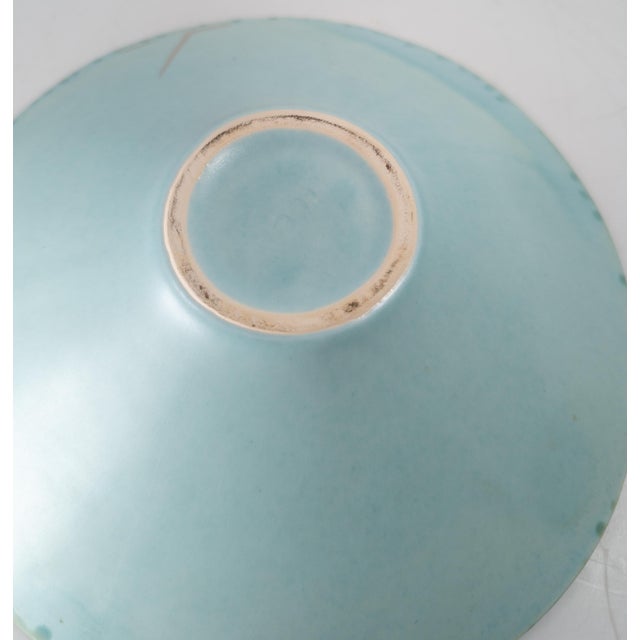 21st Century Contemporary Colorful Ceramic Pottery Centerpiece Bowl Attributed to Lasser For Sale - Image 10 of 12