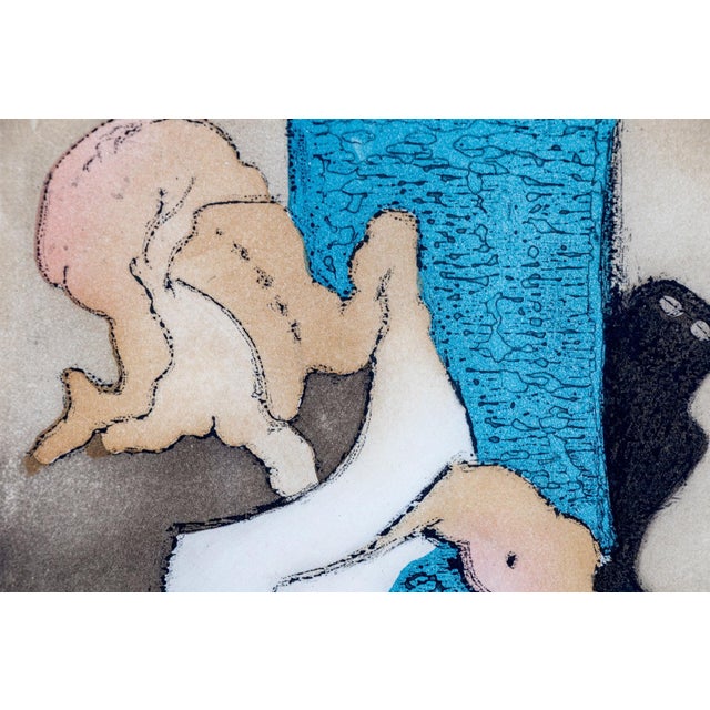 "En Chair Et en Or" (In Flesh and Gold) - A Striking Aquatint Etching by Dorothea Tanning (1973) For Sale - Image 4 of 5