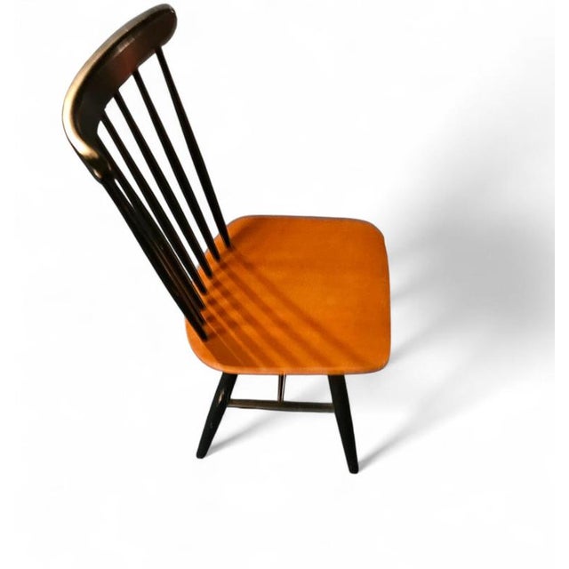 Spindle Back Dining Chairs with Curved Seats in Teak from Pastoe, Holland, 1960s, Set of 2 For Sale - Image 9 of 17