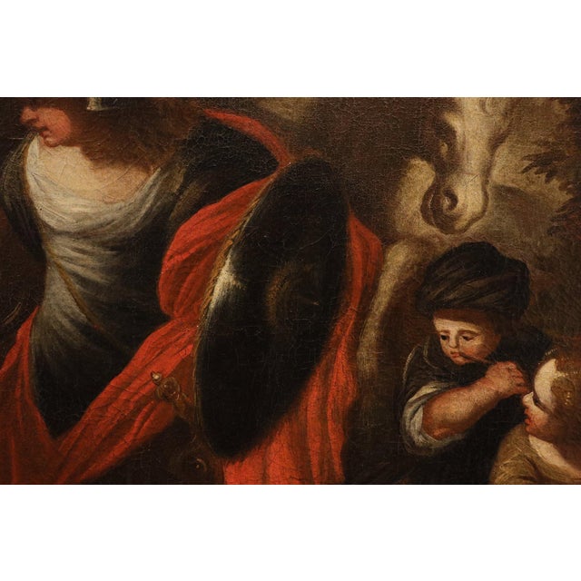 Workshop of Stefano Magnasco, Erminia Among the Shepherds, 1680, Oil on Canvas For Sale - Image 11 of 16