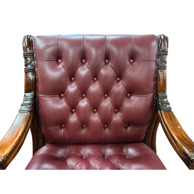 William IV / Early Victorian Chesterfield-Style Armchair, Mid-19th Century For Sale - Image 10 of 16