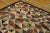 1930s 1930s Multicolor Geometric Folk Art Antique American Hooked Rug 6' X 6' Woven Wool Carpet For Sale - Image 5 of 12