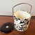 Mid-Century Modern Mod Flower Pattern Black and White Ice Bucket For Sale - Image 3 of 3