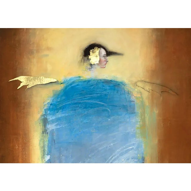 Kore of lyons is a stunning pop figurative painting by michele mikesell. Using oil on canvas, the figure is abstractly...