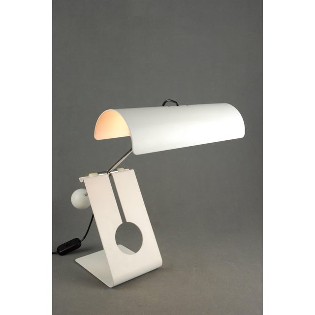 White Picchio Desk Lamp by Mauro Martini for Fratelli Martini, Italy, 1970s For Sale - Image 8 of 13