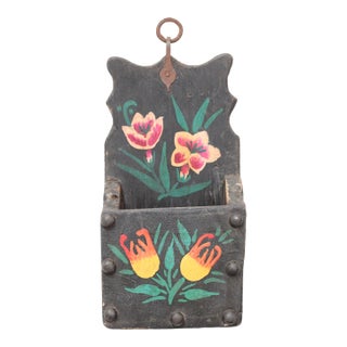 Wall Pocket Floral -Pink Lily and Orange Tulips For Sale