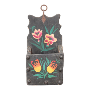 Wall Pocket Floral -Pink Lily and Orange Tulips