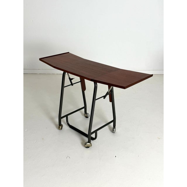 Danish Typewriter Desk in Teak, 1960s For Sale - Image 6 of 10
