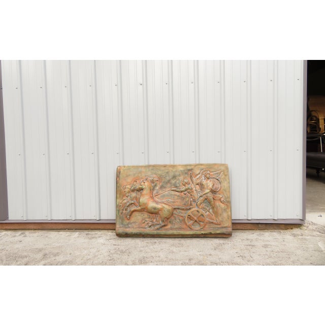 Mid-Century Modern Large Mid Century Architectural Quadriga Victory Nike Greek Roman 40x25 Wall Art Sculpture ~ True Vintage ~ Commercial Size / Scale For Sale - Image 3 of 15