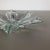 Large French Floral Crystal Glass Shell Bowl from Vannes Art, 1970s For Sale - Image 9 of 18