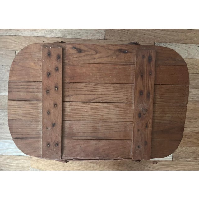 Brown Vintage Basketville Picnic Basket Made in Putney Vermont For Sale - Image 8 of 12