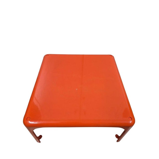Orange Demetrio 45 Modular Side Tables by Vico Magistretti for Artemide, 1970s, Set of 2 For Sale - Image 8 of 18