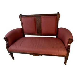 Late 19th Century Victorian Settee For Sale