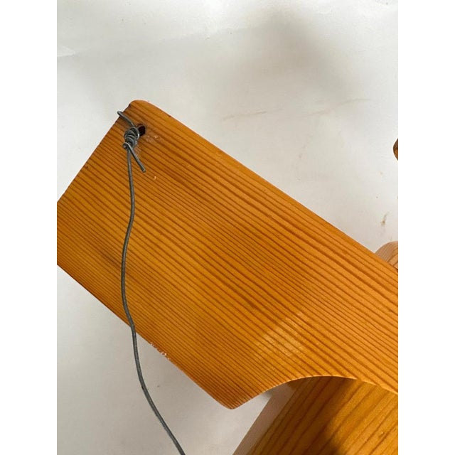 Wooden Airplane Pendant Light in Pine, France, 1970s For Sale - Image 9 of 11