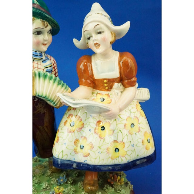 Ceramic Sculpture of Tyrolean Children by Teodoro Sebelin for Bassano, Italy, 1930s For Sale - Image 16 of 18
