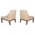 Dunbar Furniture Ecru Sand Bouclé Sophia Slipper Chairs by Edward Wormley for Dunbar - A Pair For Sale - Image 4 of 12