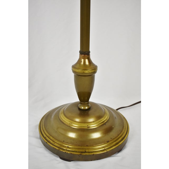 Vintage 4 Light Torchiere Floor Lamp With Milk Glass Diffuser Chairish