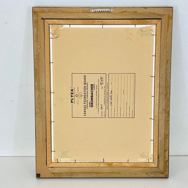 Mid-Century Impressionist Coastal Seascape Original Oil Painting, “Old North Sea”. For Sale - Image 10 of 13