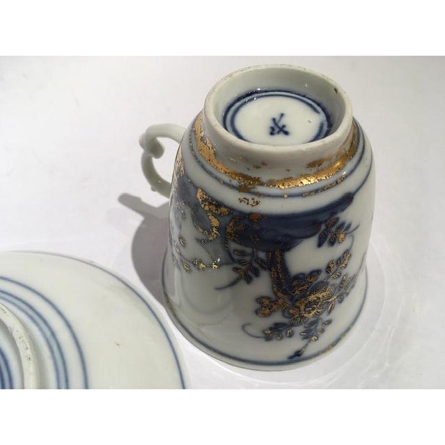 Mid-18th Century Porcelain Cup with Dish from Meissen, Set of 2 For Sale - Image 12 of 16