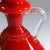 Glass Italian Red Glass Vase from Empoli, 1960s For Sale - Image 7 of 9
