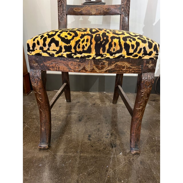 Chocolate Early 20th Century Single Italian Accent Side Chair For Sale - Image 8 of 8