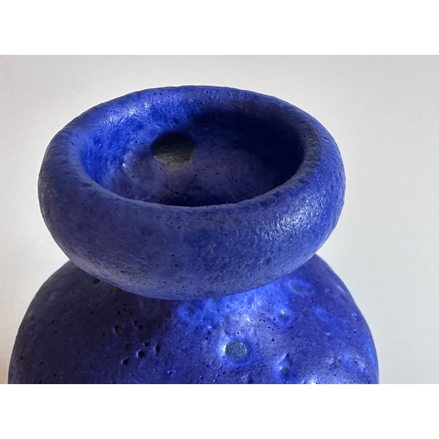 This high quality studio ceramic art vase was handcrafted by Hartwig Heyne in West-Germany during the 1970s. The beautiful...