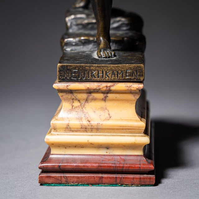 Metal Bronze “The Messenger of Marathon” by Max Kruse (1854–1942), Gladenbeck Foundry, Berlin, Design 1881 For Sale - Image 7 of 10