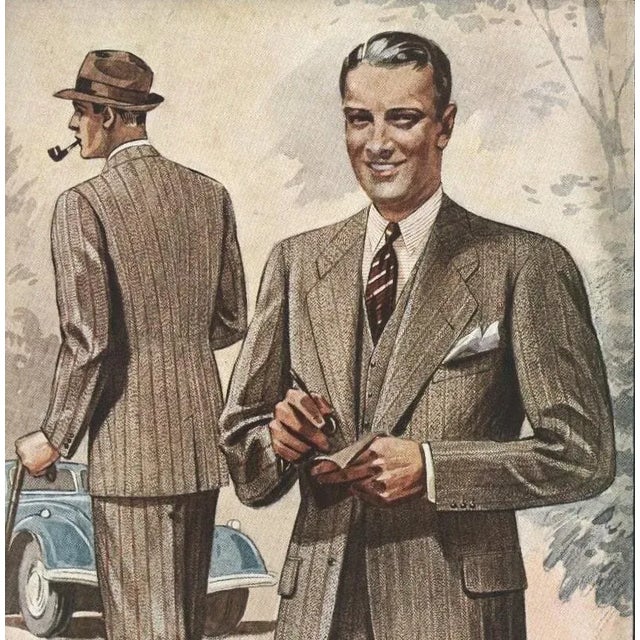 Perfect home or office décor for the man who dresses in style…classic and timeless! Purchased recently by us in Paris....