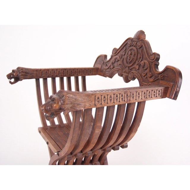 Set of Early 19th Century Savonarola Chairs For Sale - Image 3 of 8