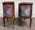 This is a gorgeous pair of vintage French Louis XV-style nightstands or bedside cabinets featuring decorative romantic...