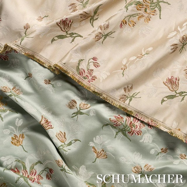 2020s SAMPLE - Schumacher Spitalfields Bouquet Fabric In Alabaster For Sale - Image 5 of 5