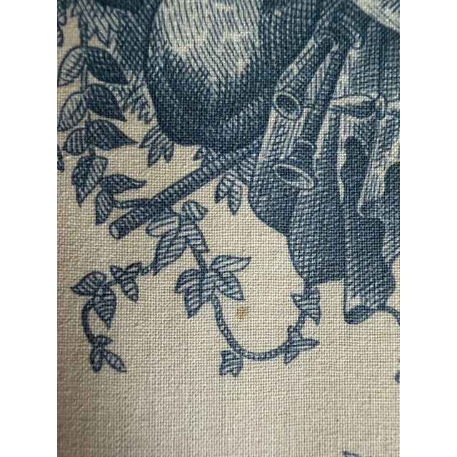 Old Hickory Tannery Louis XV Bergère – Designer Toile & Down-Filled For Sale - Image 14 of 18