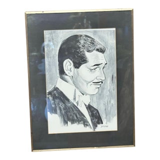 Vintage Framed Mid-Century Hollywood Portrait Signed For Sale