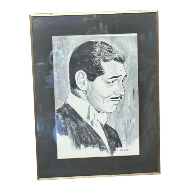 Vintage Framed Mid-Century Hollywood Portrait Signed For Sale
