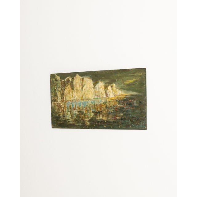 Early 20th Century France Forest Green Wood Painting For Sale - Image 15 of 15