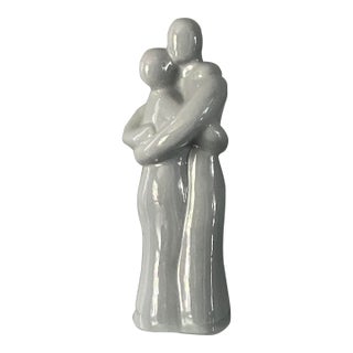 Haeger Pottery Couple's Embrace Sculpture For Sale
